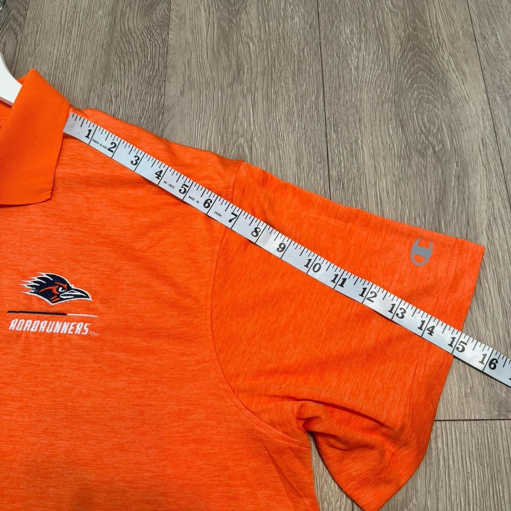 Champion NCAA UTSA Men's Collar Short Sleeve Polo 2XL Orange Game Day Football - Picture 10 of 12